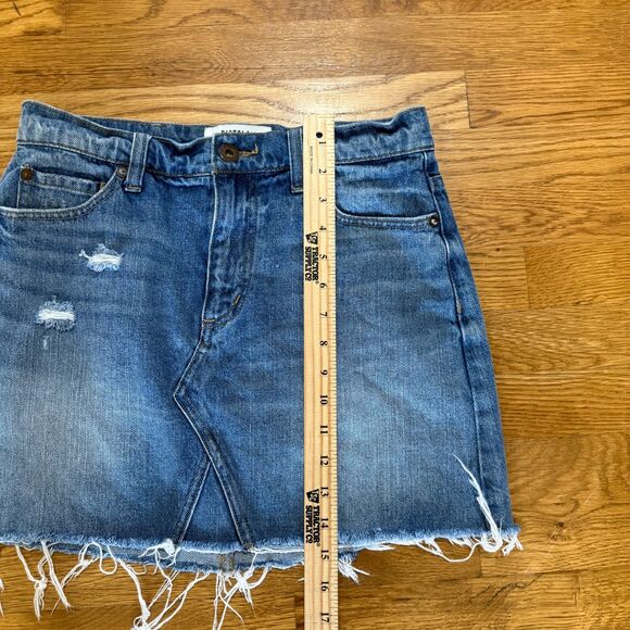 Pistola Ryder Medium‎ Wash High-Waisted Denim Mini Skirt Size 27 - Picture 6 of 6